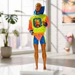 Barbie Ken Cool Times Fashions Surf Hoodie and Swim Suit Mattell 1988